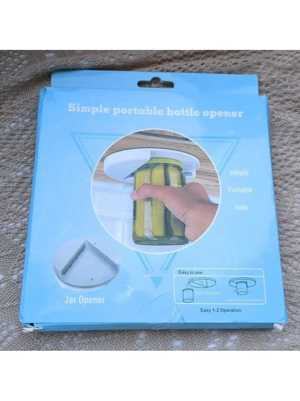 Jar Opener - Bottle Opener - Under Cabinet Jar, Lid‎ & Bottle Opener. New